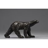 Monogrammed PP , Pompon bronze bear figure
