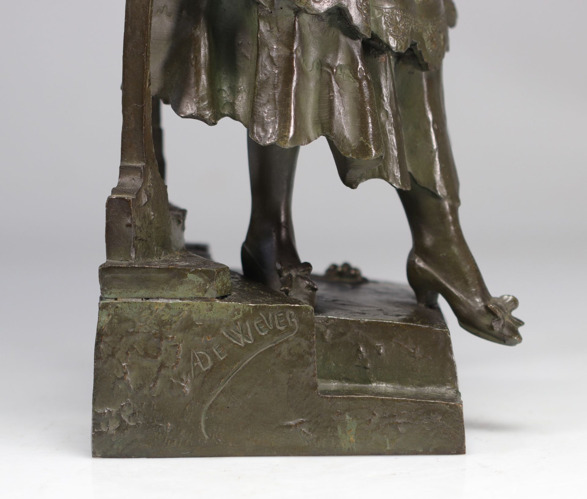Auguste DE WEVER (1836-1910) Bronze "Carmen" - Image 6 of 6