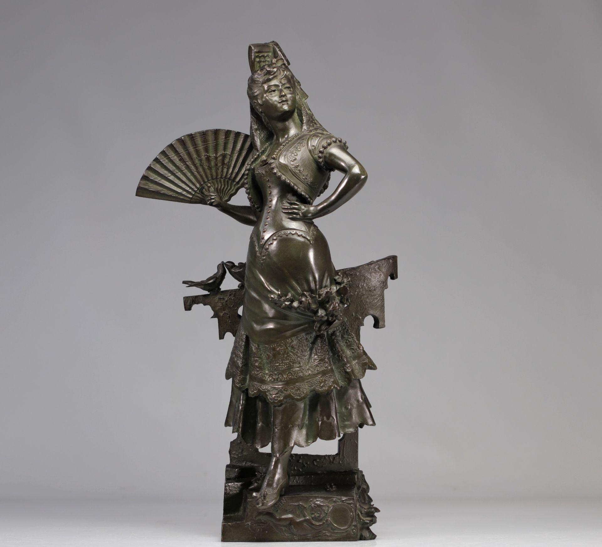 Auguste DE WEVER (1836-1910) Bronze "Carmen" - Image 3 of 6