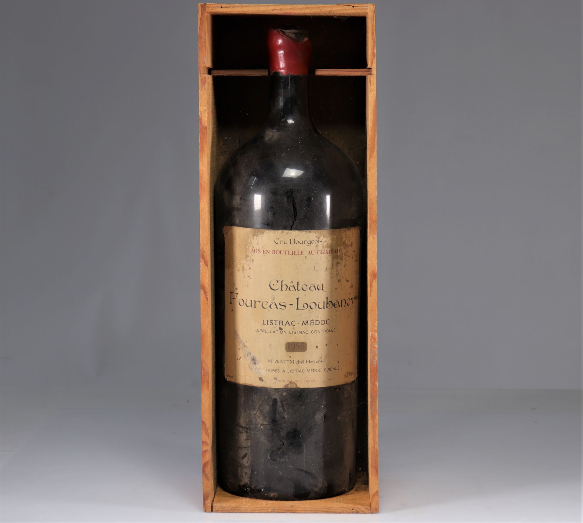 Bottle "Balthazar" Medoc fourcas-loubaney from 1985