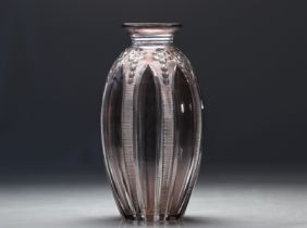 Val Saint Lambert Rare Joseph Simon vase Aesthetic fantasy size - Art Deco