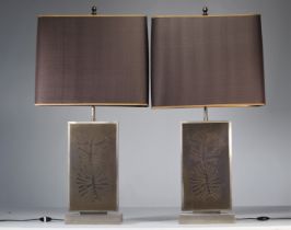 (2) Roger Vanhevel (XX) Pair of lamps from the 1970s