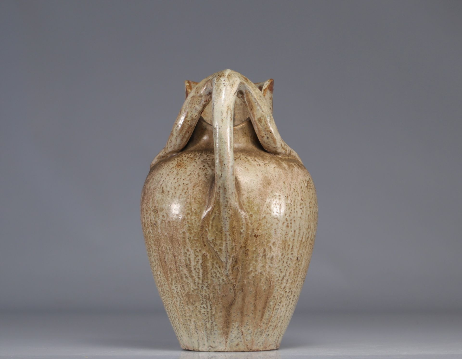 Edgard AUBRY (1880-1943) Bouffioulx stoneware vase from Belgium, 1900 - Bild 2 aus 4