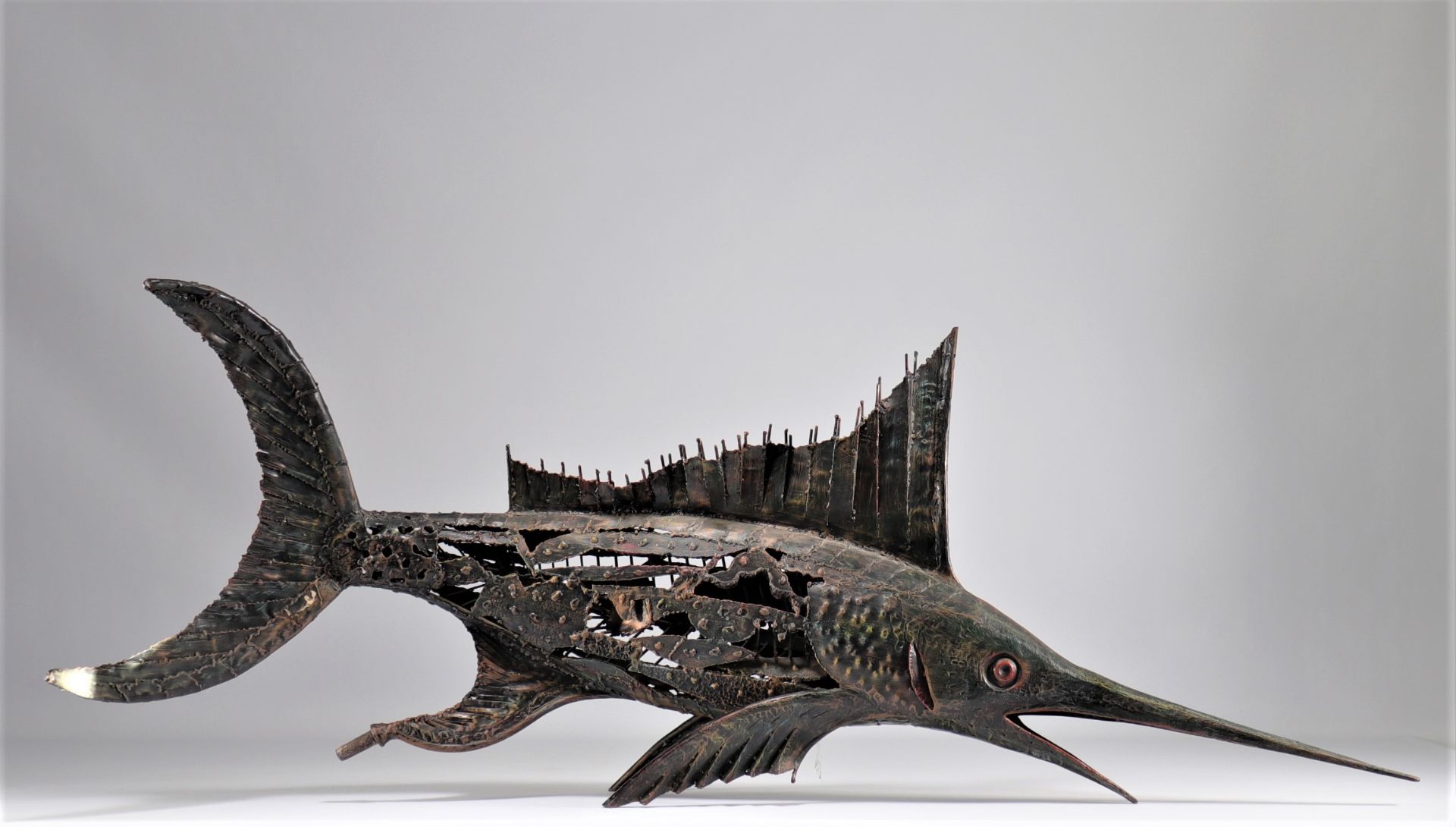Brutalist swordfish sculpture by Azzurini Tonino 1970 from Italy - Bild 2 aus 4
