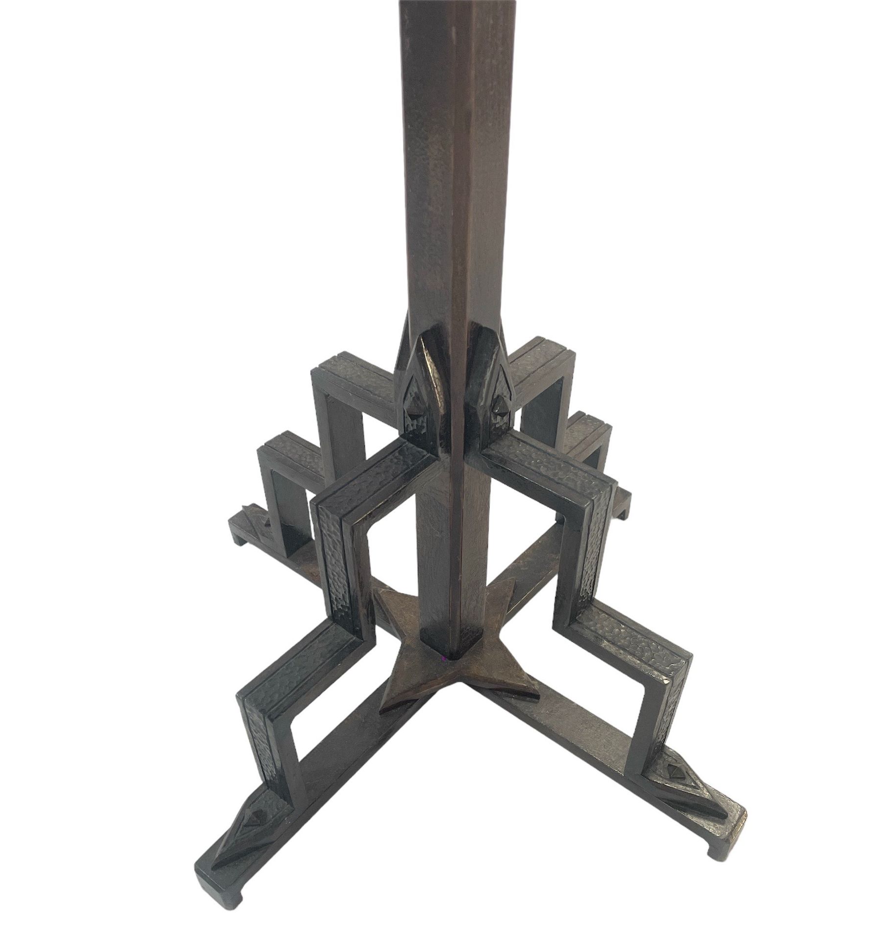 Wrought iron pedestal table, French Art Deco work from 1930 - Image 2 of 2