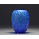 Rene LALIQUE blue vase - Art Deco