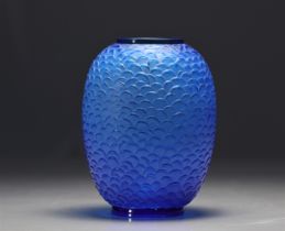Rene LALIQUE blue vase - Art Deco