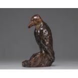 Craco ARTHUR (1869-1955) "Bird" sculpture in glazed stoneware