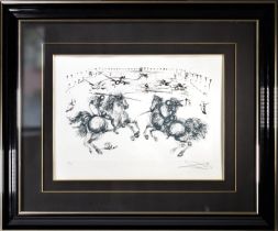 Dali SALVADOR (1904 -1989) "Combat of the Cavaliers" signed in pencil 84/250