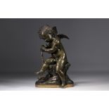 Bronze sculpture of Cupid