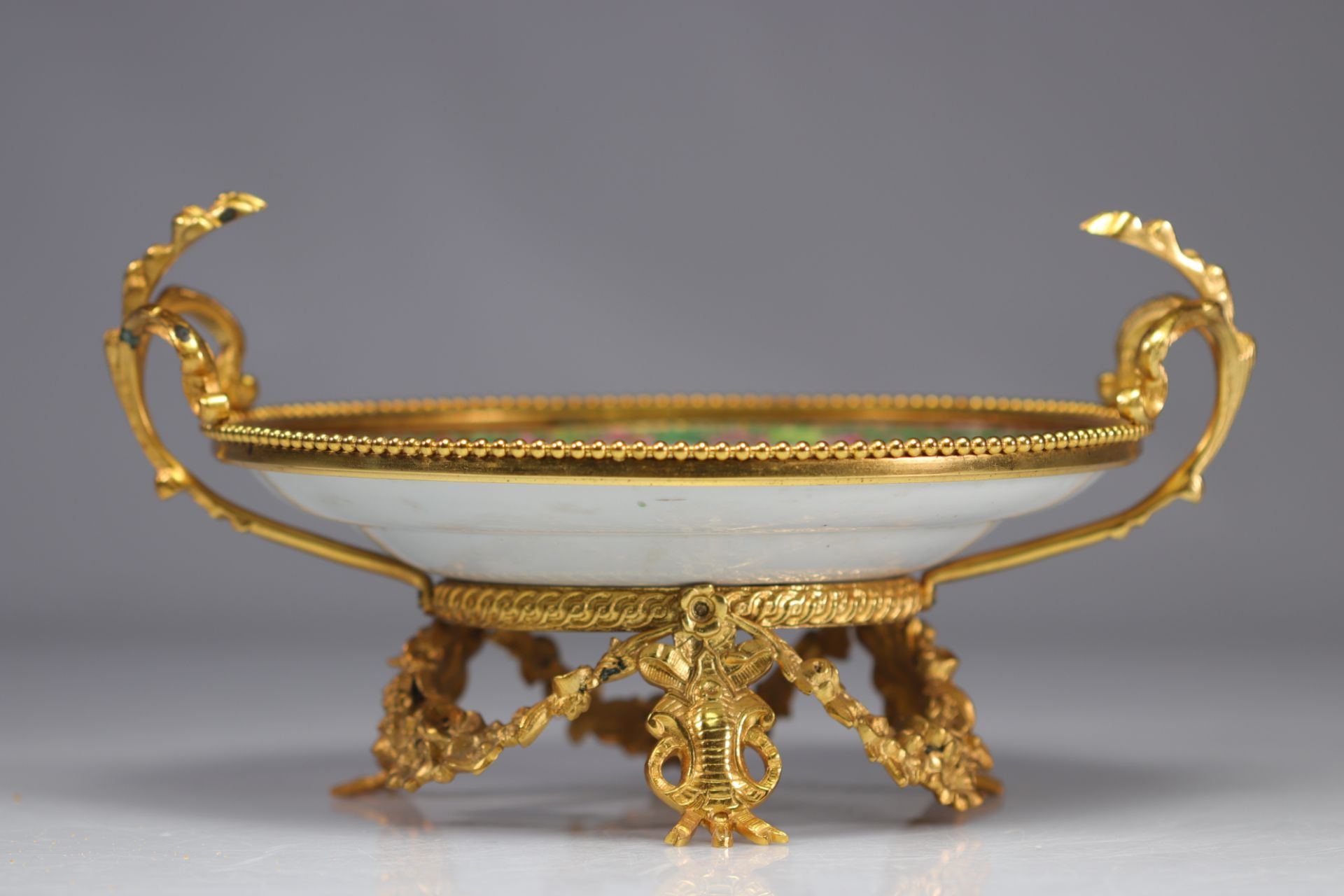 Napoleon III bronze-mounted porcelain bowl - Image 2 of 2
