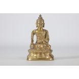 Bouddha en bronze, dynastie Qing