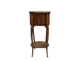 Small wooden four-legged occasional seat