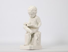 Villenauxe Porcelain sculpture young boy