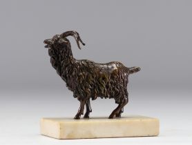 Bronze goat in the style of Andrea del Briosao