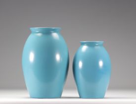 VILLEROY & BOCH Septfontaines, Light blue earthenware vases (2)