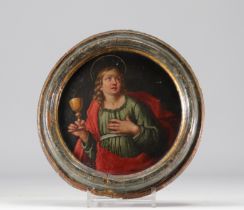 Oil on wood Italy 18th century