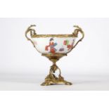 Japanese porcelain bowl with gilt bronze mounting Napoleon III