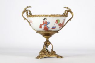 Japanese porcelain bowl with gilt bronze mounting Napoleon III