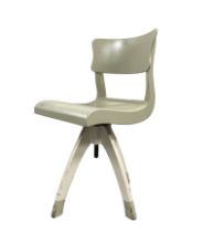 Architect's chair in white circa 1950