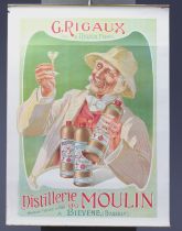 Distillerie du Moulin "G Rigaux Freres" poster