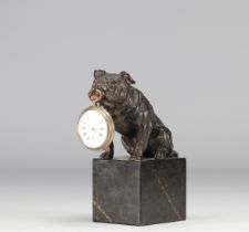 Bull dog watch holder ca 1900