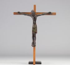 Bronze crucifix signed Lambert Rucki