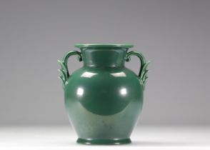 VILLEROY & BOCH Septfontaines, green earthenware vase