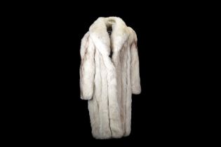 White fox fur coat