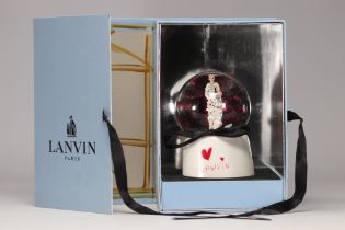 Lanvin Paris. "Heureux Maries" Musical snow globe created by Alber Elbaz in glass, depicting a young