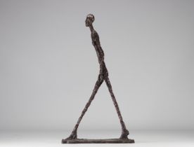 Alberto GIACOMETTI (1902-1985) brown patina bronze after "the man who walks", 1960
