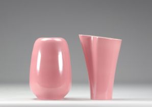 VILLEROY & BOCH Septfontaines, vases (2) rose earthenware