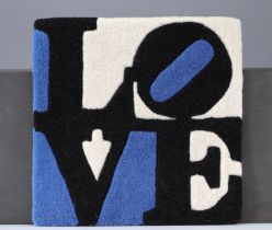 Robert Indiana (1928-2018). ESTONIAN - LOVE - 2006. Tufted wool rug. Printed signature. Numbered
