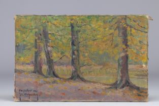 Oil on canvas - Boisfort 1921 - J.C. Alexandre