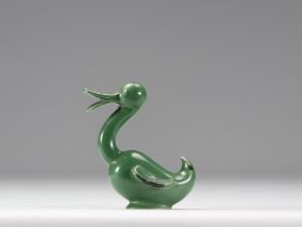 VILLEROY & BOCH Septfontaines, green earthenware duck