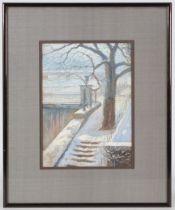 Joseph OTH (1877-1955) Luxembourg - "On the bridge of Diekirch" signed OTH 1906