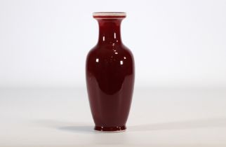 Oxblood porcelain vase