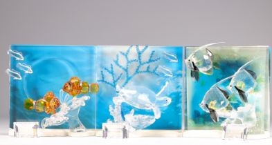 Swarovski "Sea Wonders" trilogy - colored crystal