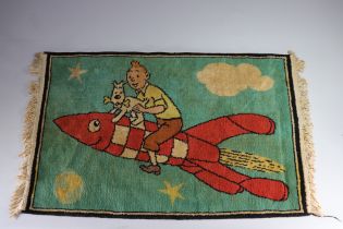 Tintin" decorative rug ca 1950