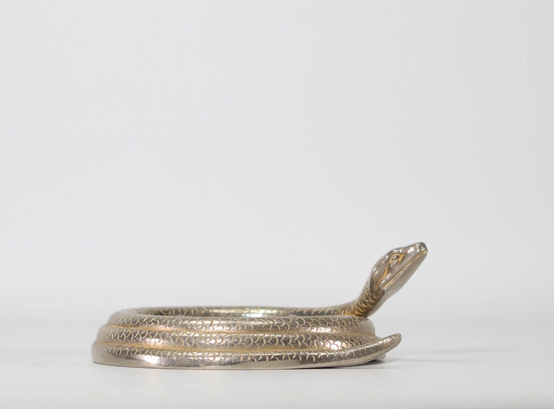 Silver-plated bronze snake-shaped pocket organizer - Bild 3 aus 3