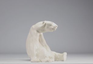"Polar bear" in earthenware, Germany circa 1930.