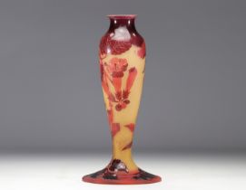 D'argental - multi-layered glass foot with flower design