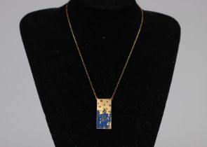 Alekos Fassianos (1935-2022) "Astrology". 2020. Bronze and enamel pendant. Signed on the back. Da