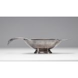 Christian FJERDINGSTAD (1891-1968) Sauce boat and swan-headed spoon from the GALLIA collection for C