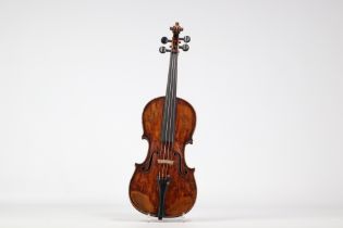 Mittenwald school violin, Germany late 19th century with case and bow