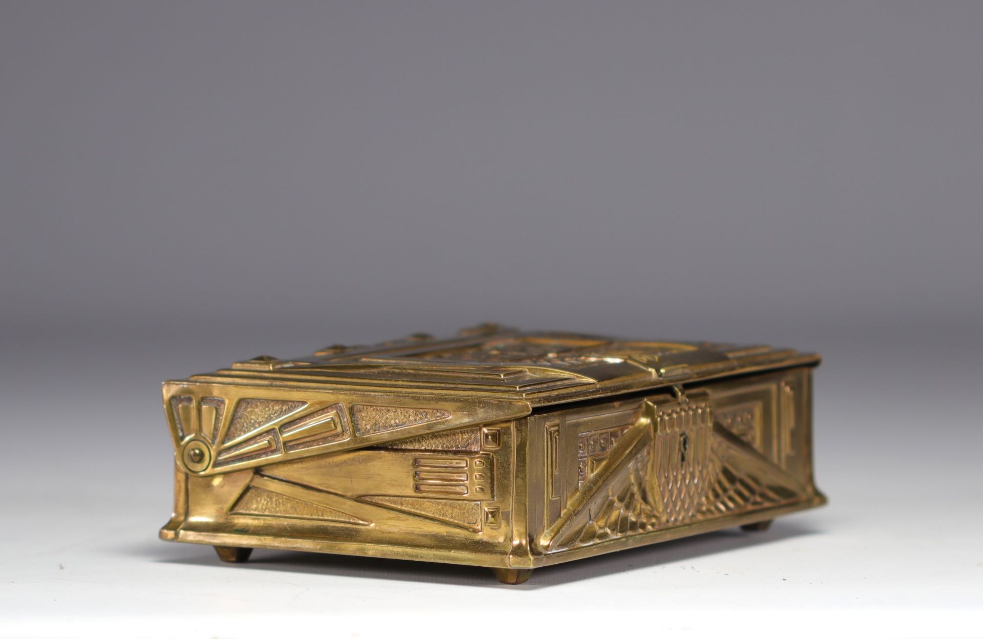 Art-Nouveau jewelry box by Erhard & Söhne. - Bild 3 aus 5