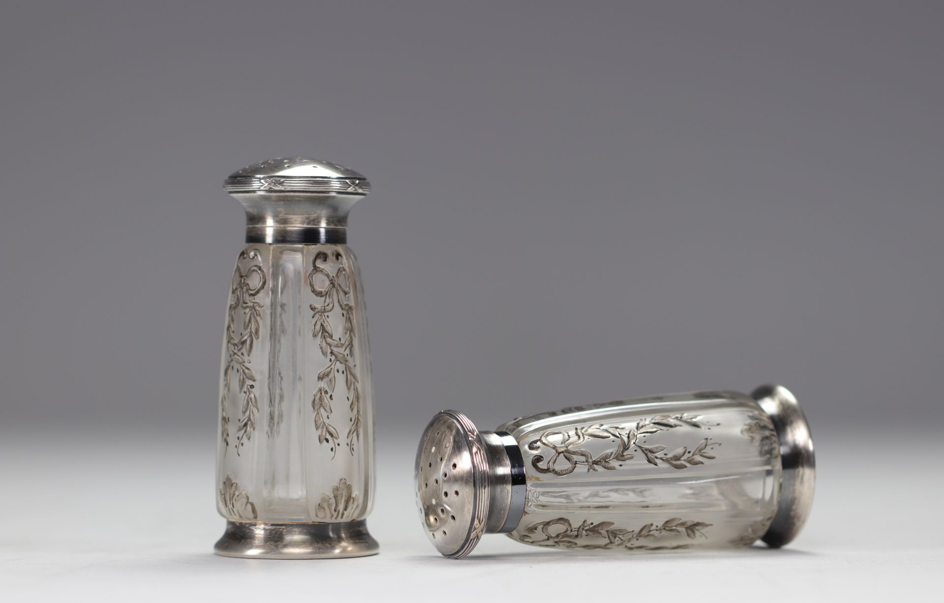 Pair of Louis XVI style salt cellars - Image 3 of 3