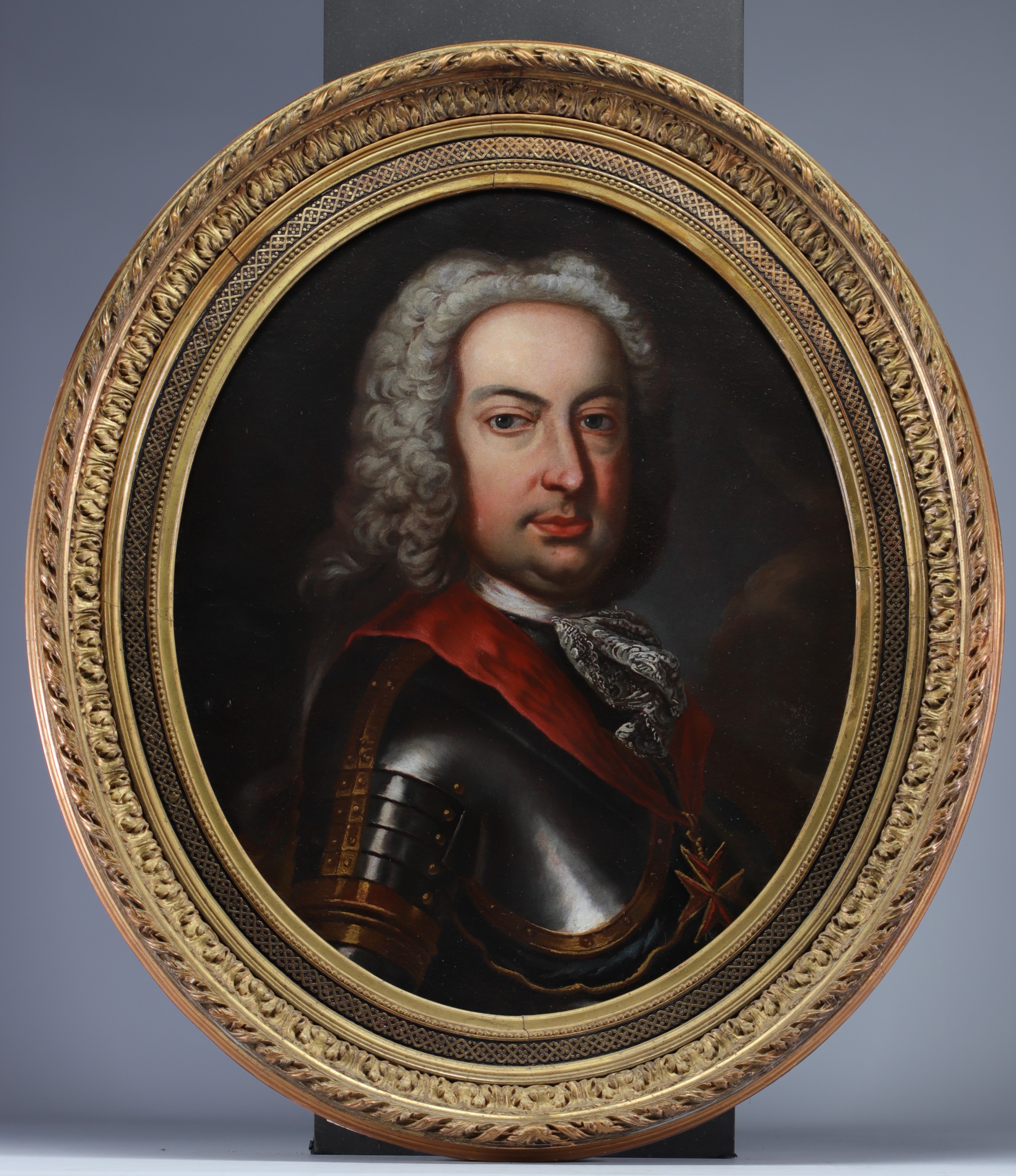 Oil on canvas "Portrait of Kaiser Franz Stephan von Lothringen" from 18th century