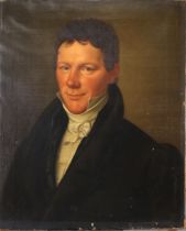 Narcisse GARNIER (1771-1833) Oil on canvas "portrait of a man"