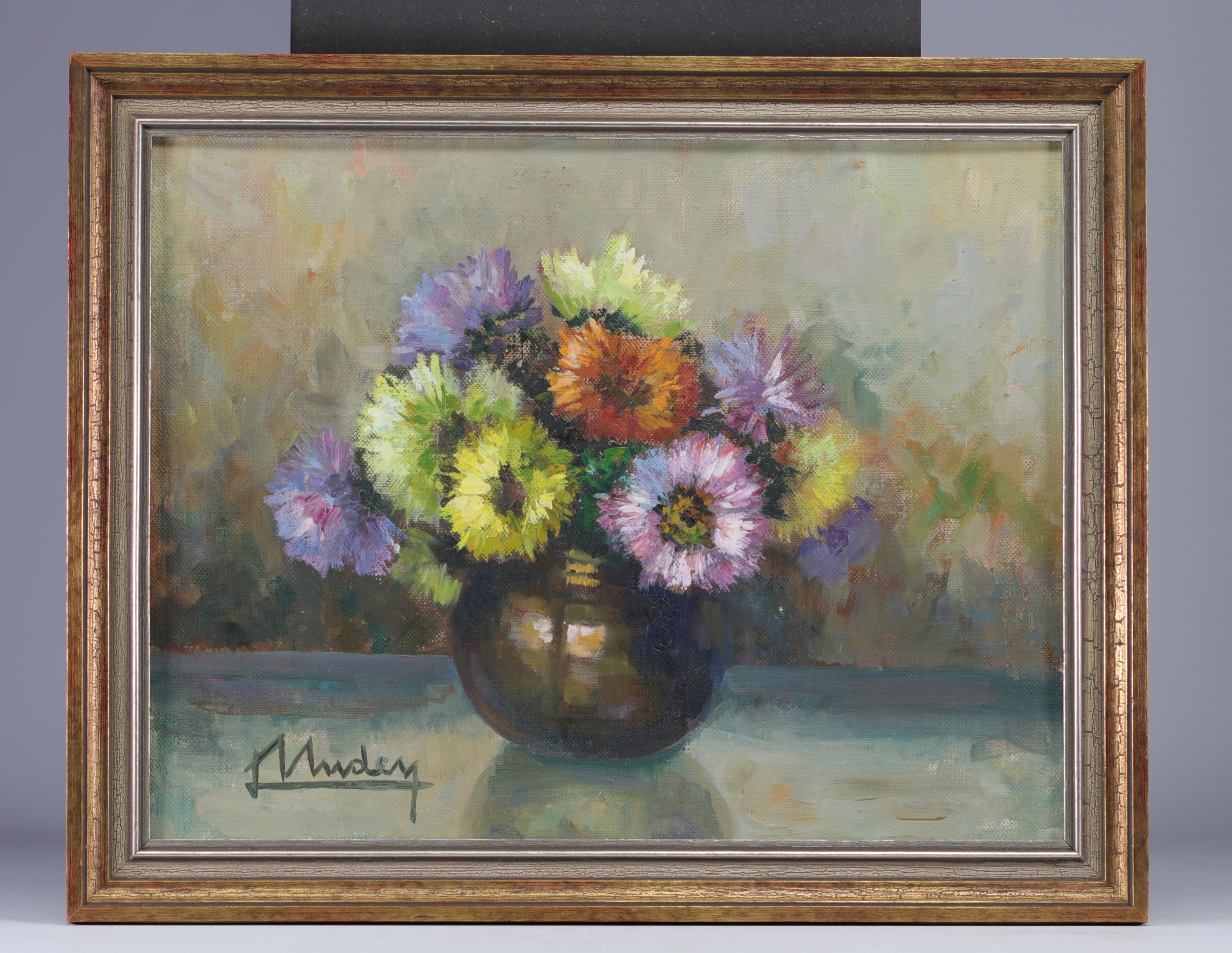 Lily UNDEN (1908-1989) Oil on canvas "Bouquet", with her signature on lower left - Image 2 of 2
